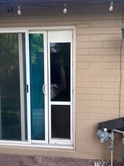 Medium/large dog door for sliding doors