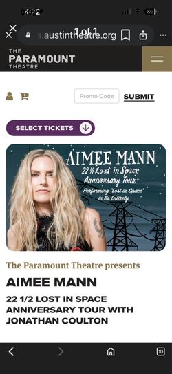 Amiee Mann Ticket