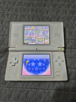 Ds lite crystal white all nintendo dust cover and stylus