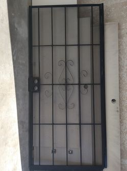 Steel security door screen