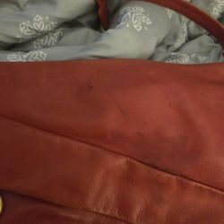 Red Leather Giani Bernini Purse