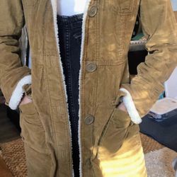 Vintage American Eagle Outfitters Long Sherpa  Lined Coat