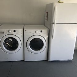 Washer, Dryer And Refrigerator Combo. $899
