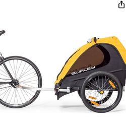 Burley Bee Bike Trailer 2 Seats For toddlers Black Yellow