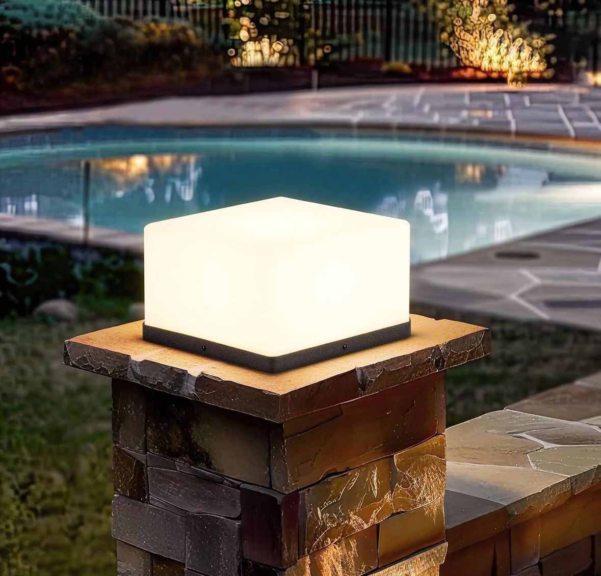 Modern LED Fence Cap Light