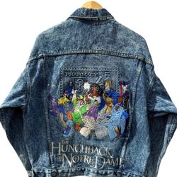 Disney the hunchback of notre dame denim vintage jacket super rare
