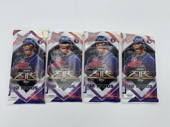 2020 Topps FiRE Cello 4 Pack Baseball