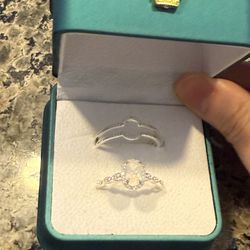 Silver 925 Ring Set Size 8.5