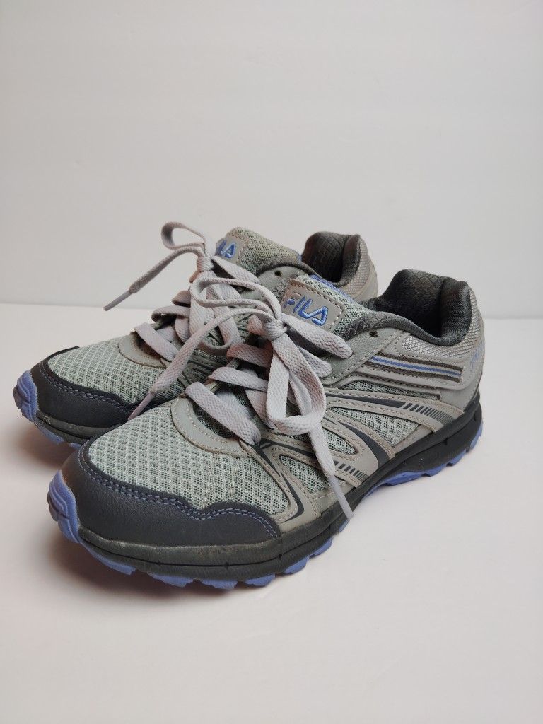 FILA North Hampton Women's Trail Running Shoes ~ Gray Periwinkle Size 7