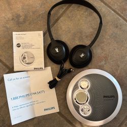 Phillips Cd Player AX2411 W/headphone 