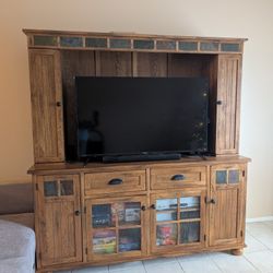 Entertainment Center With Lots of Storage Space 
