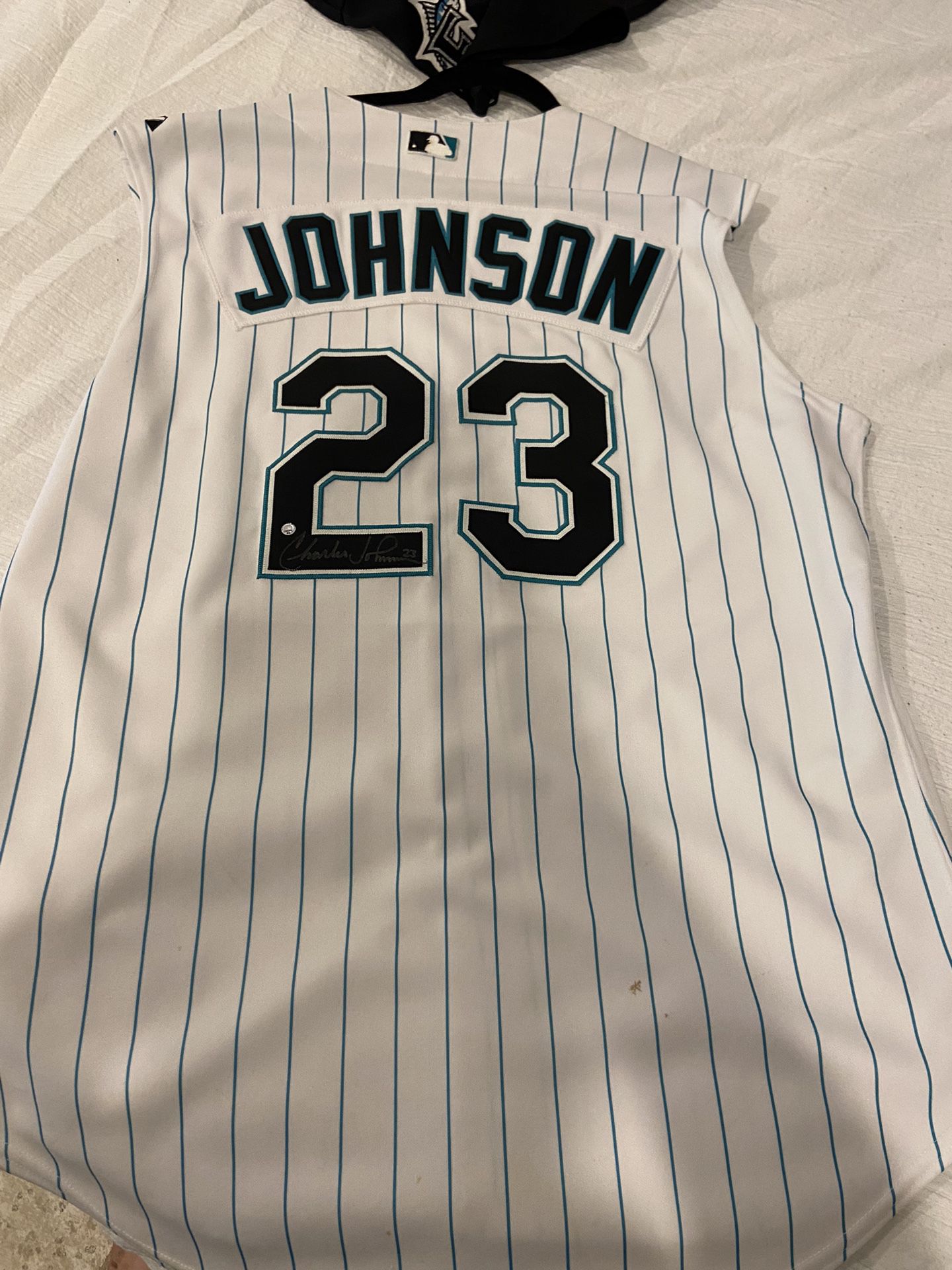 Charles Johnson Game Used Marlins Jersey Signed for Sale in Pompano Beach,  FL - OfferUp