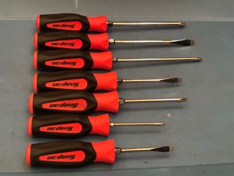 Snap-on Tools  7 pc Combination Instinct® Soft Grip Screwdriver Set (Orange)