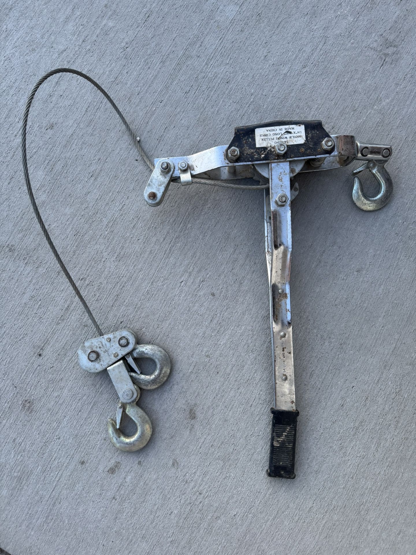 Portable 4 Ton Come Along Winch