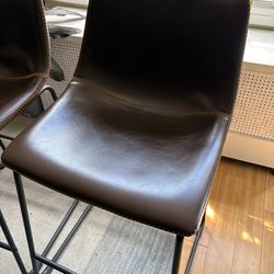 Faux leather bar chairs