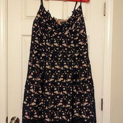 City Chic Navy and Nude Dress Size L/20