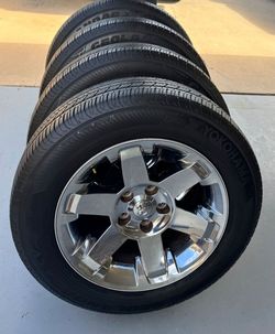 Like New Tires 🔥 Chevy Silverado Tahoe Suburban 20" Wheels and  Newly Yokohama Tires