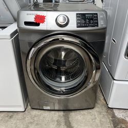 samsung front grey load washer 