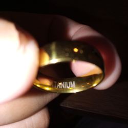 Titanium ring cold plated