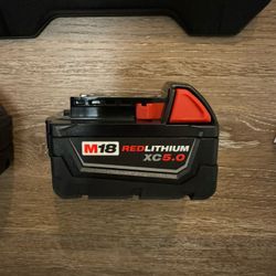 Milwaukee M18 XC 5.0 AH battery