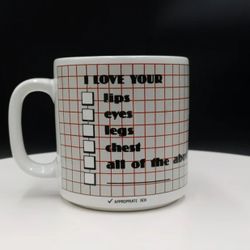  Papél MARK-A-MUG I love your lips eyes legs chest all of the above