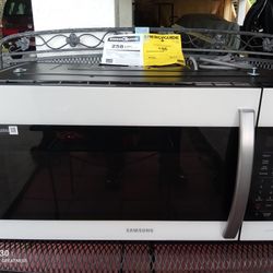 SAMSUNG ABOVE THE RANGE MICROWAVE COLOR WHITE