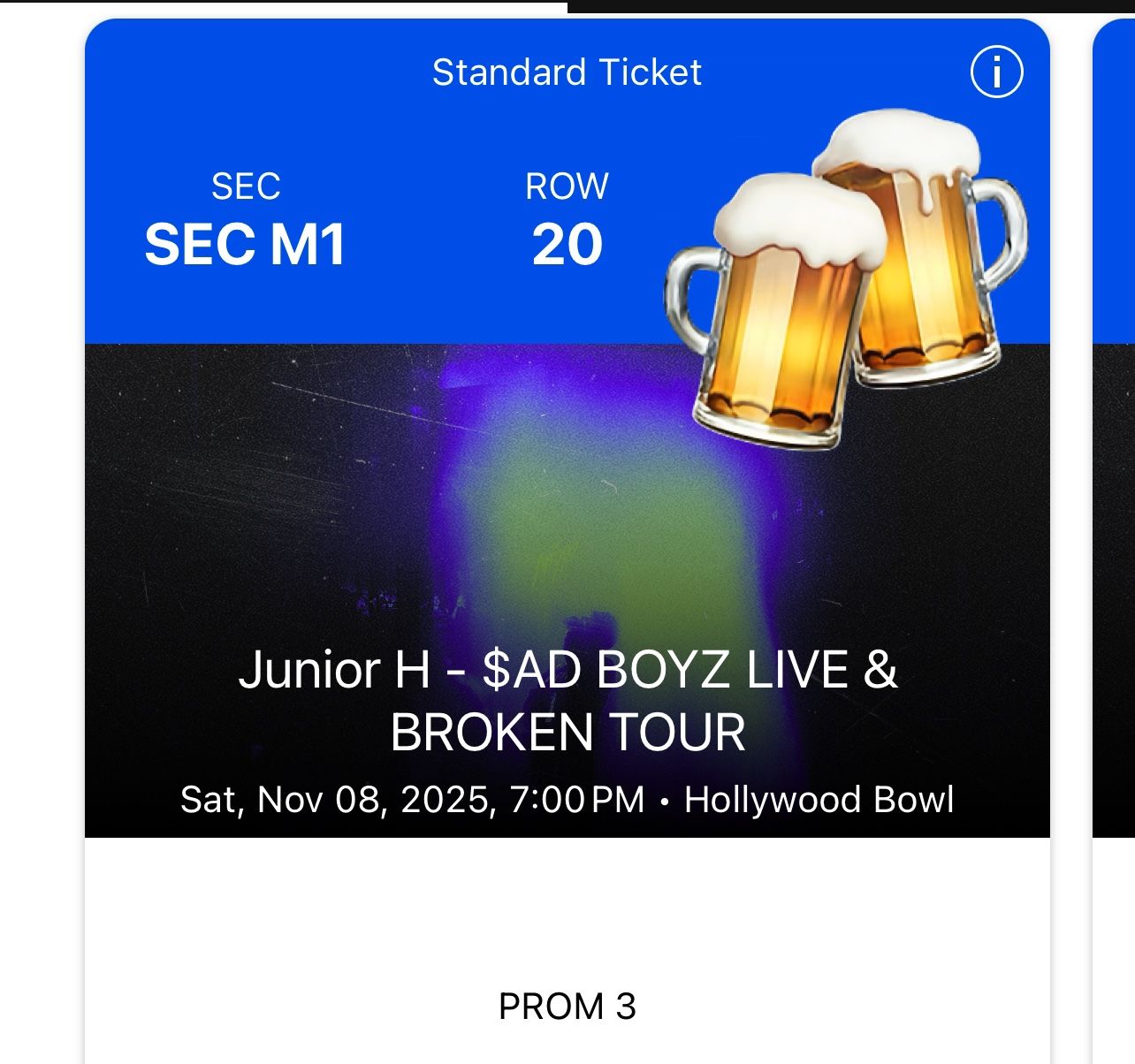Junior H Hollywood bowl Tickets