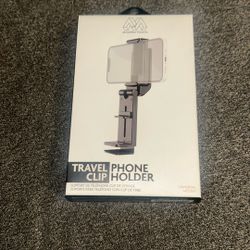 Travel phone clip holder