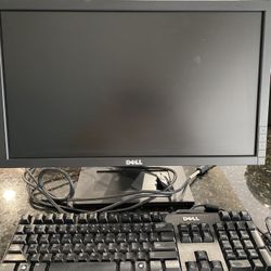 Dell Computer Monitor And Keyboard 