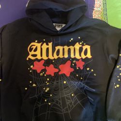 Black Atlanta sp5der Hoodie ( WITH VISUAL)