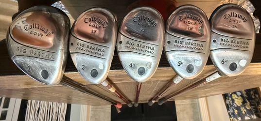 Callaway Big Bertha 3h 4h 5h 6h Hybrid Set & 3 Driver