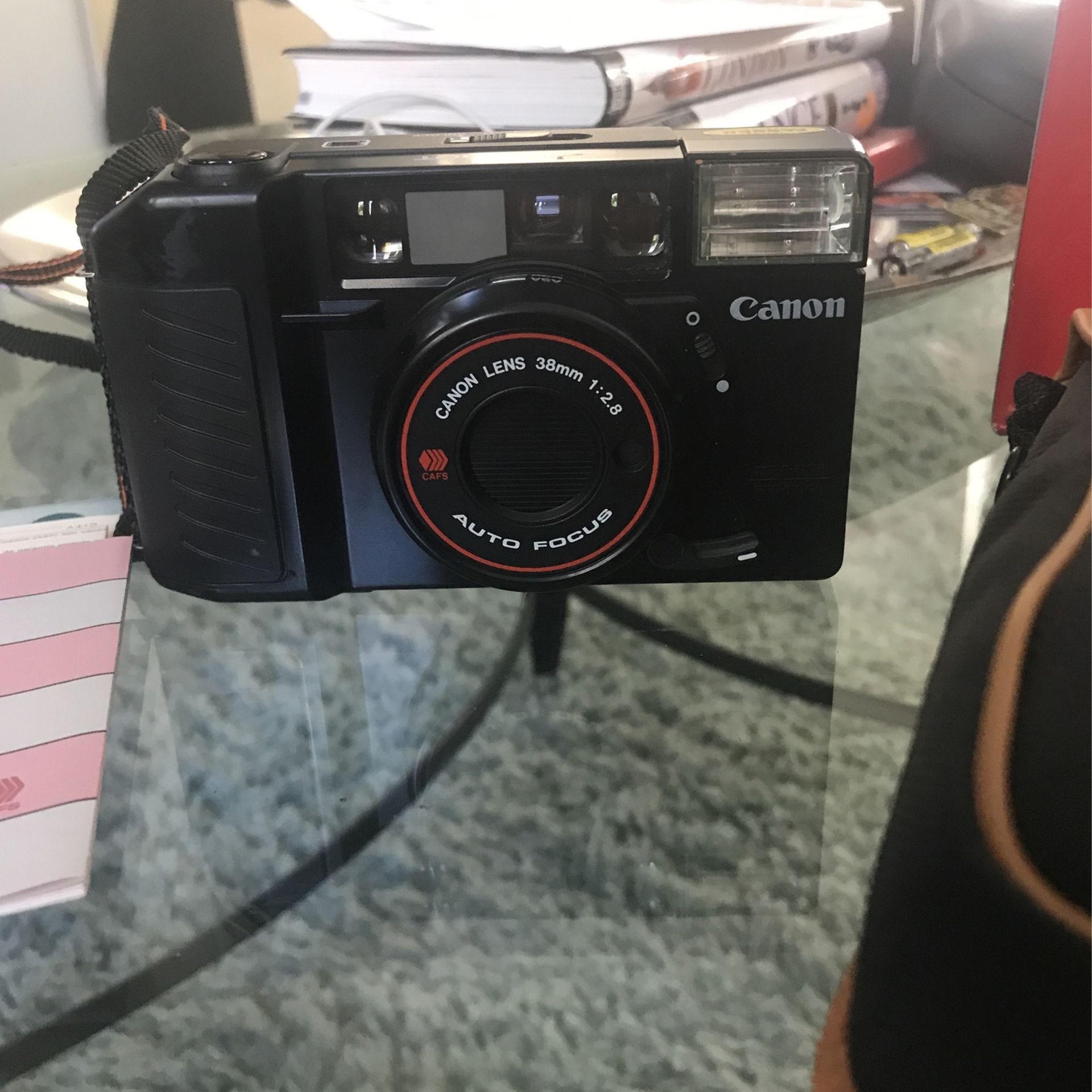 CANON SURE SHOT AF35M II AUTOBOY VINTAGE 35mm FILM CAMERA 38mm 1:2.8 W/ CASE