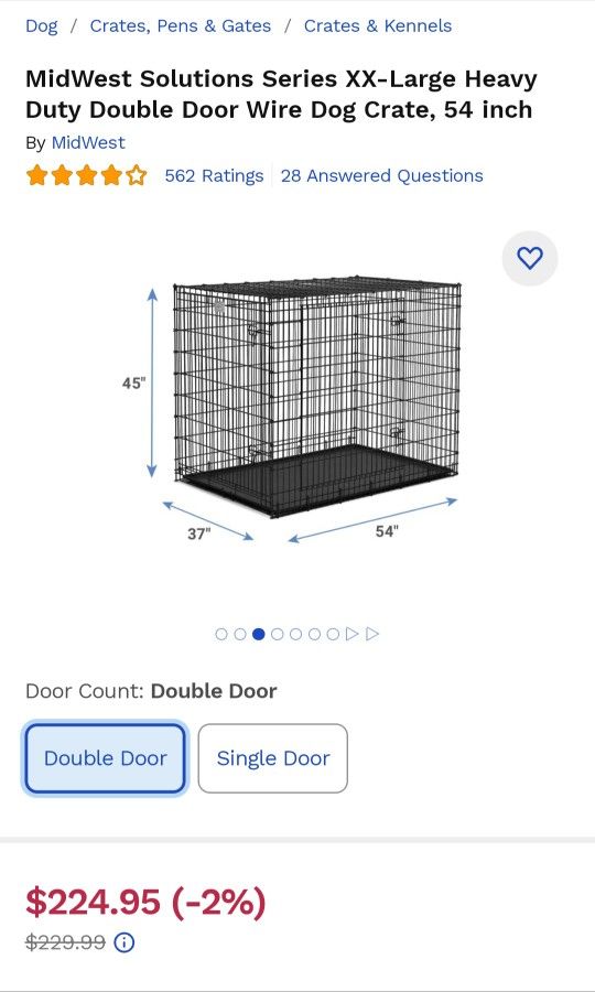 XXL Heavy Duty Cage $110