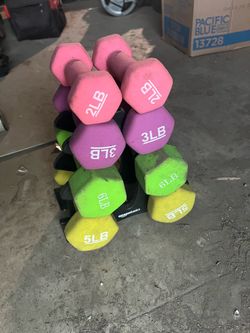 Dumbbell Set with Rack