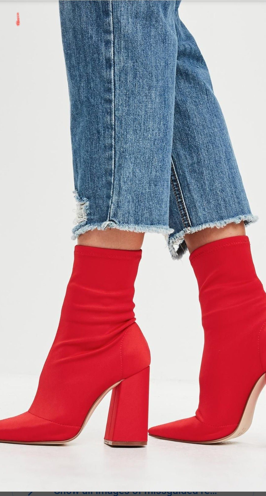 Miss guided red boots. NEW