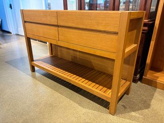 ARTICLE Quincy 4-Drawer Kitchen Island with White Quartz Top