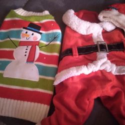 Dog Christmas Clothes Bundle Size Small