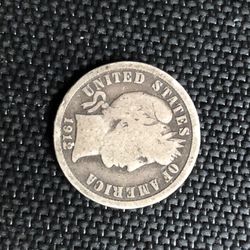 1912 Silver Barber Dime