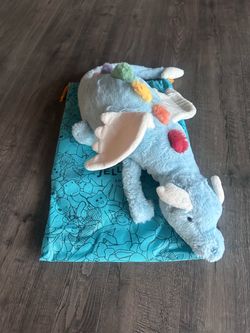 Jumbo Jellycat Blue Dragon Plush Stuffed Animal