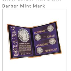 Barber Half Dollar Mint Mark Collection Album Set