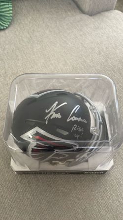 Kirk Couson mini helmet with inscription