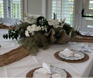 Large Clam Shell Decorative Bowls Set of 2