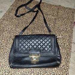 Calvin Klein  Leather Shoulder Bag