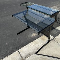 Metal/glass Desk Table 
