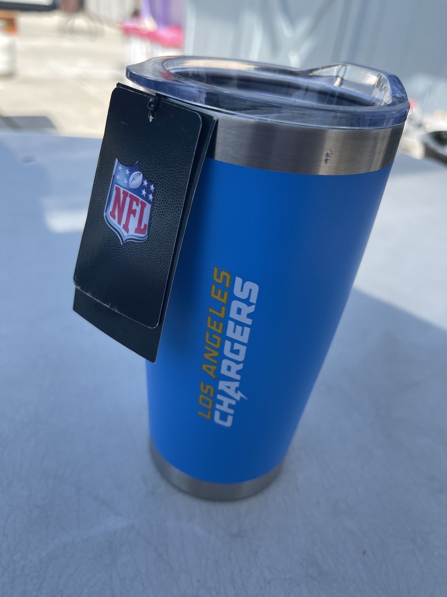 New!! Perfect Charger Fan Gift 21 OZ Tumbler Cup NFL Chargers Hot Or Cold Drinks