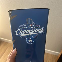 Dodgers Championship popcorn bucket 2025