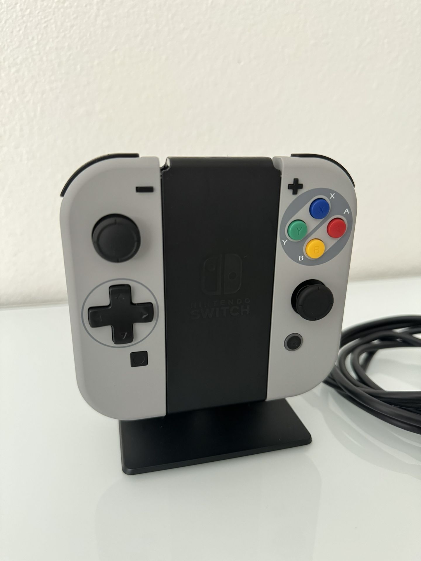 Nintendo Switch Joy Con White SNES SFC Extremerate Mod