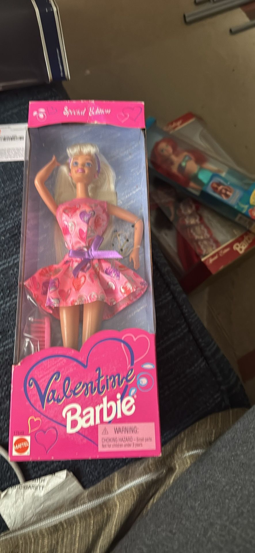 1997 Valentine Barbie Doll Special Edition #17649 NRFB Mattel