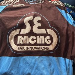 SE Racing Retro BMX Jersey (Blue) (L)
