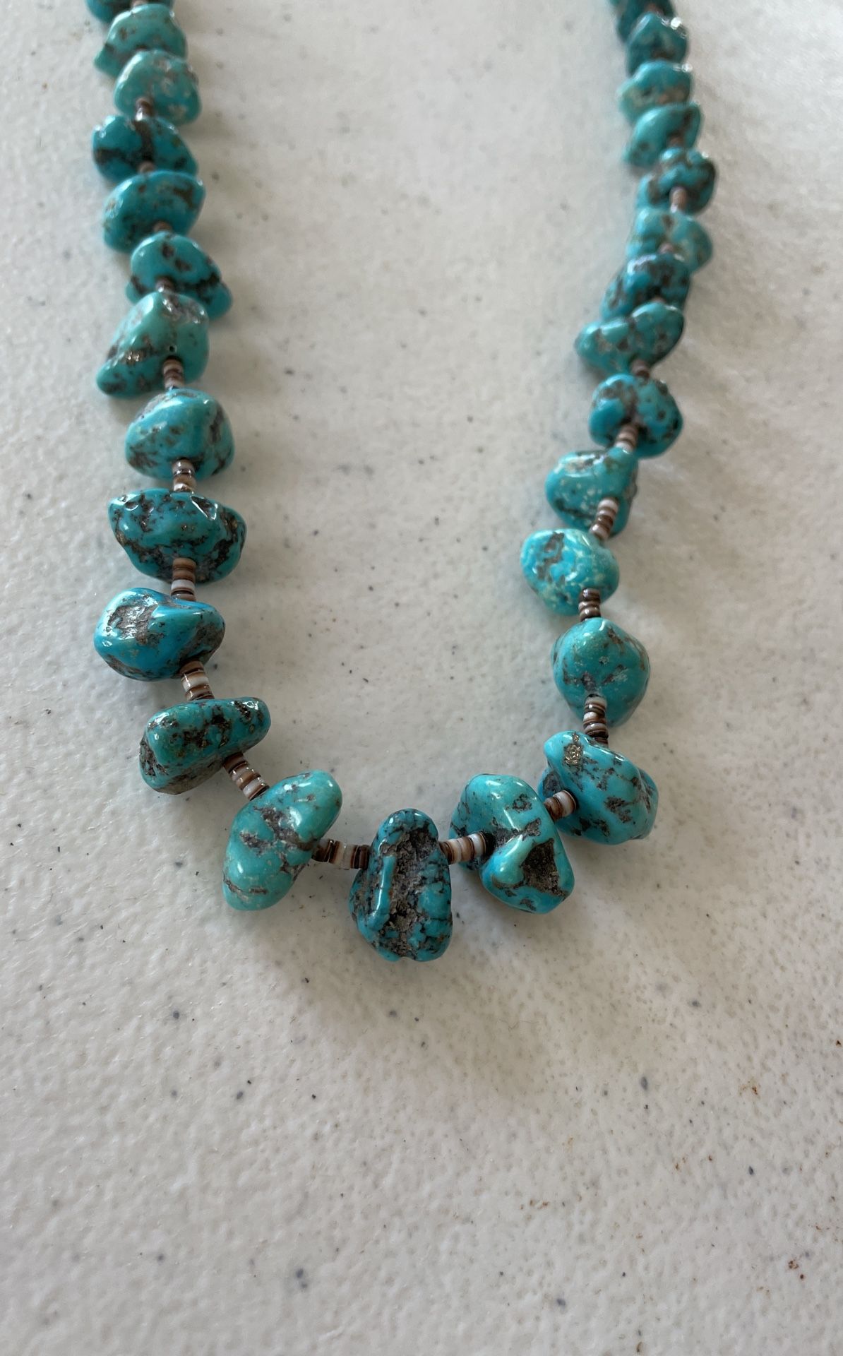 Navajo Turquoise Nugget Necklace